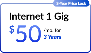 Mediacom Internet 1 Gig. $50 per mo. for 3 years